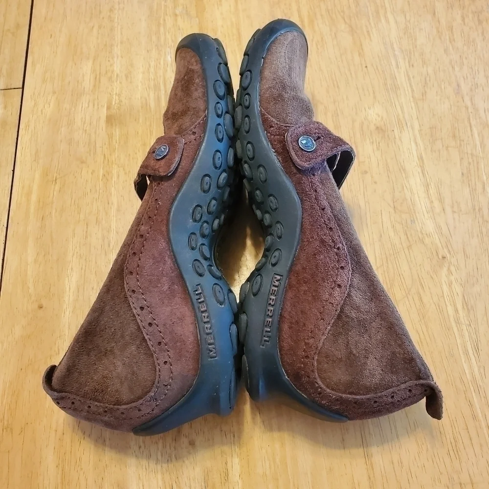 Merrell Women's Plaza Bandeau Cherry Oak Slip On Shoes sz 8